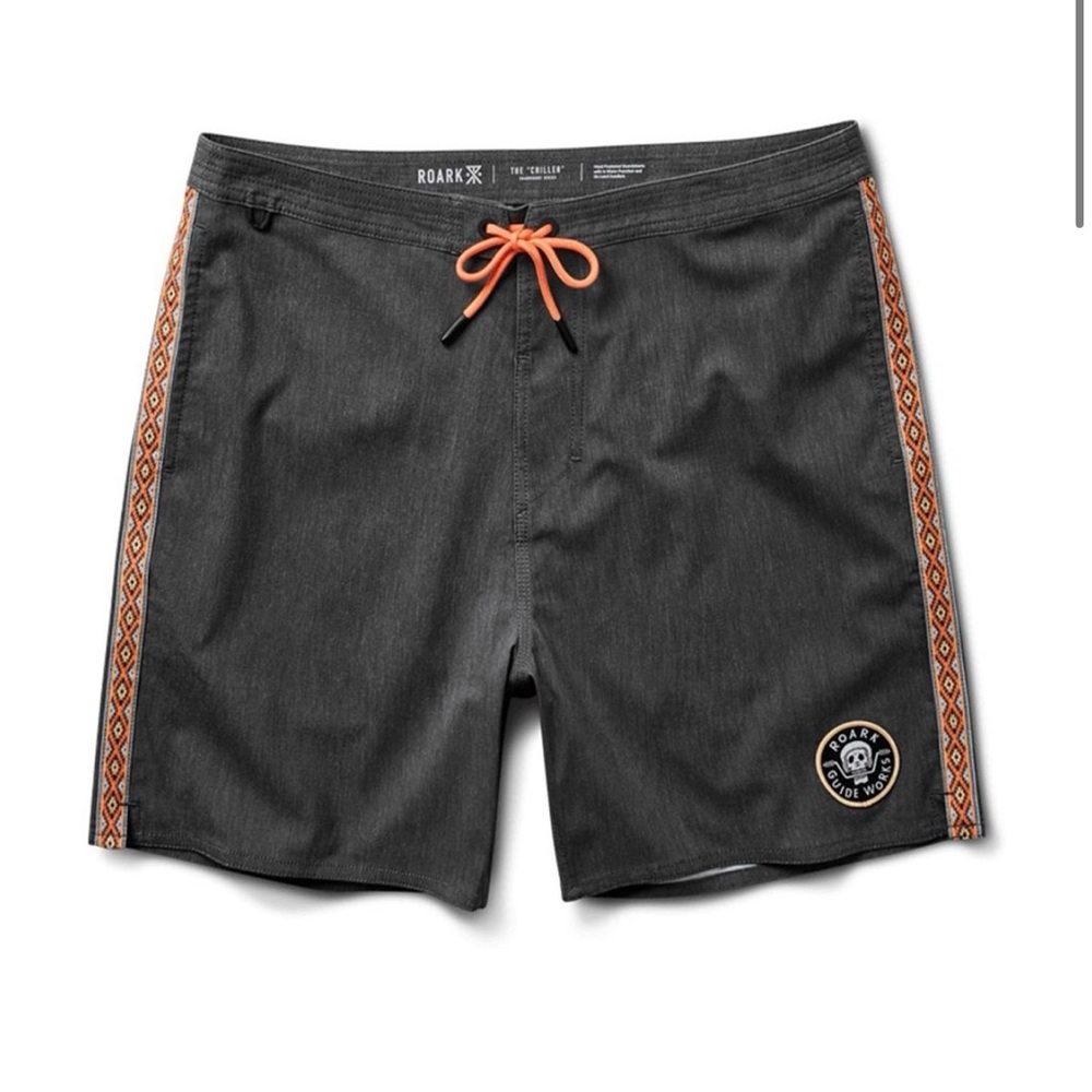 Roark black the chiller raya Board Shorts size 32 new with tags